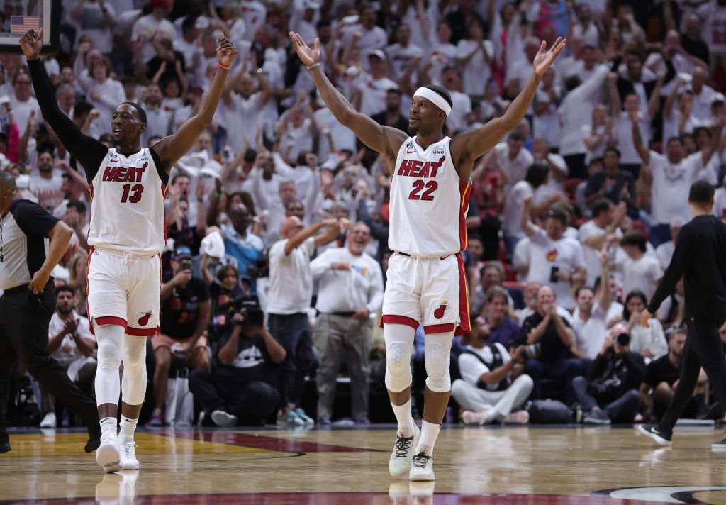 Bam Adebayo y Jimmy Butler