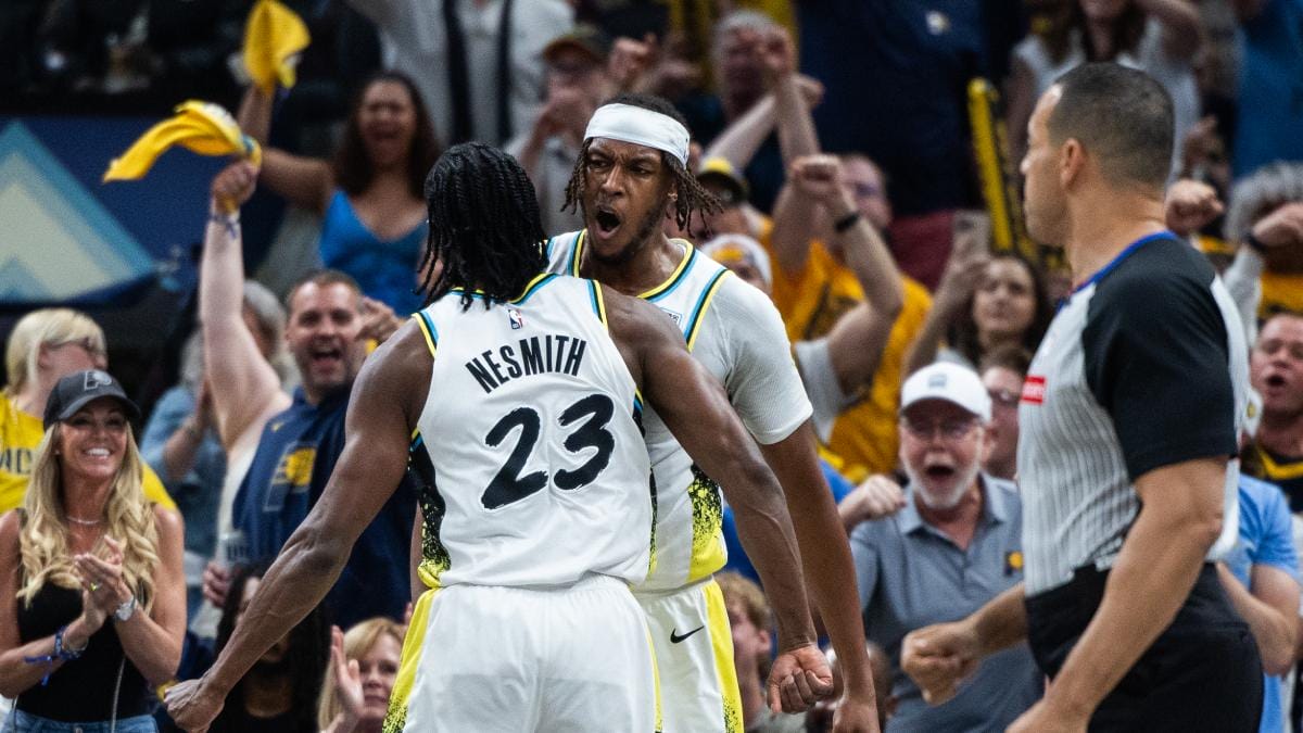 Los Indiana Pacers se dieron un festín al filo del descanso.