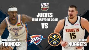 Nikola Jokic y Shai Gilgeous-Alexander, dos de las estrellas del Nuggets vs Thunder.